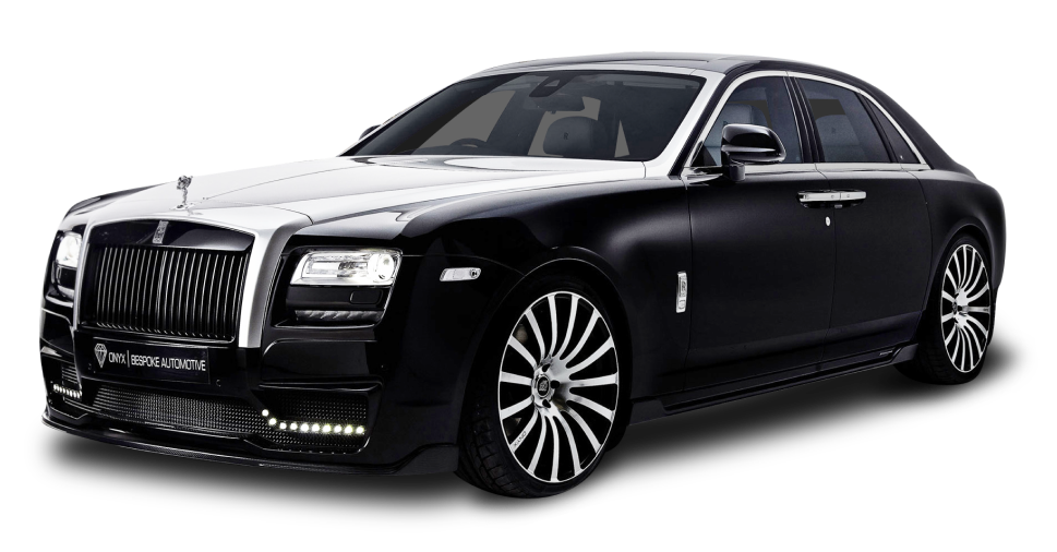 Черный автомобиль марки Rolls-Royce
